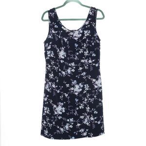La Belle Vintage Womens Mini Dress Size 9 Blue Purple Floral Y2K Friends 90s